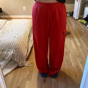 Tibi Active knit wide leg pant.